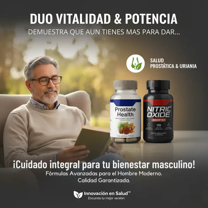 Óxido Nítrico Promax™ + Prostate Health en pack 2x1: Rendimiento, energía y salud masculina