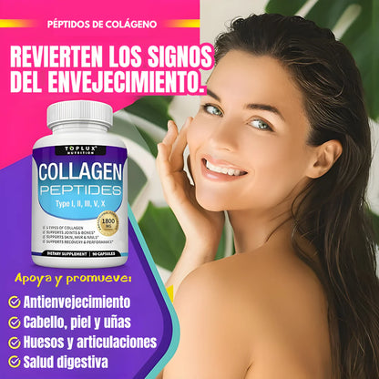 COLLAGEN PEPTIDES X 90 CAPS – Nutrición celular para piel firme, articulaciones fuertes y belleza desde adentro