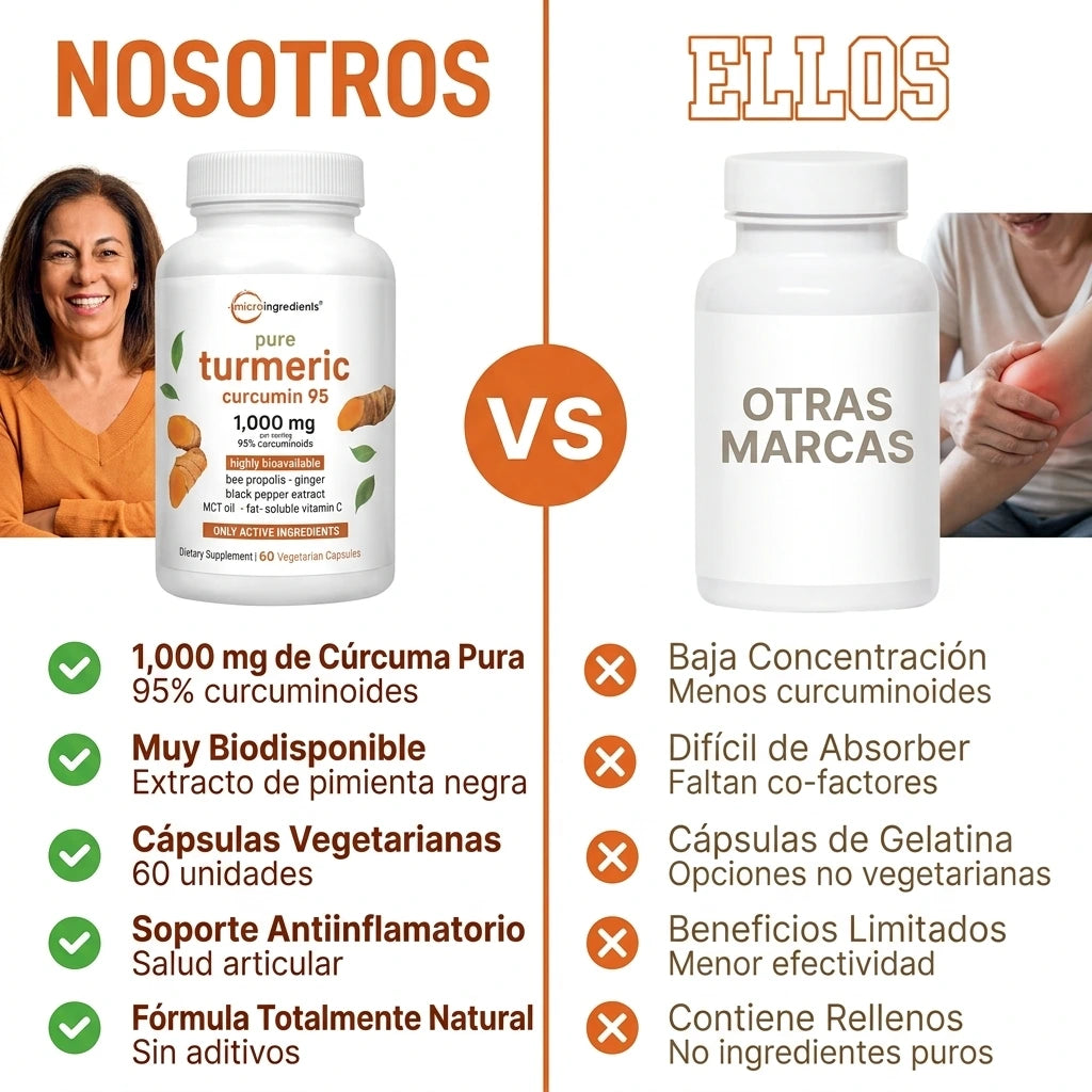 Turmeric Curcumin MAX - Articulaciones Fuertes y Vida Sin Molestias (60 cap)