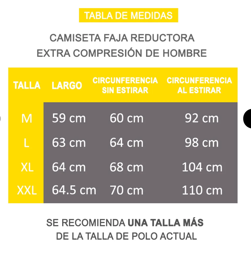 Bividì Faja Reductora Extra Compresión de Hombre