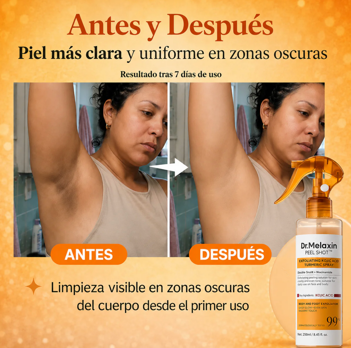 DR. MELAXIN PEEL SHOT RICE AMPOULE™ ✨ Reduce Visiblemente las Manchas, Minimiza los Poros y Recupera la Luminosidad Natural de Tu Piel