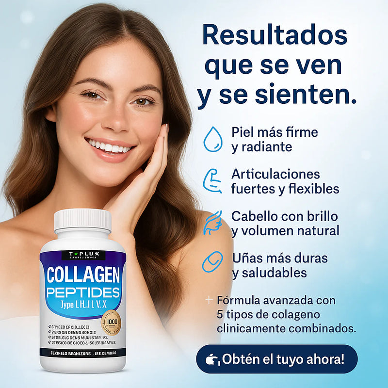 COLLAGEN PEPTIDES X 90 CAPS – Nutrición celular para piel firme, articulaciones fuertes y belleza desde adentro