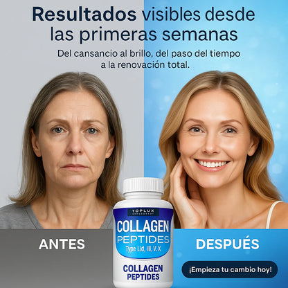 COLLAGEN PEPTIDES X 90 CAPS – Nutrición celular para piel firme, articulaciones fuertes y belleza desde adentro