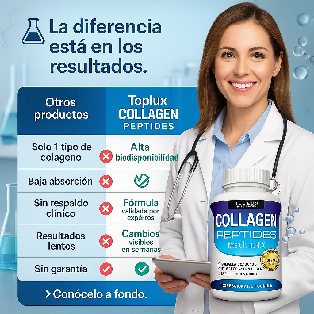 COLLAGEN PEPTIDES X 90 CAPS – Nutrición celular para piel firme, articulaciones fuertes y belleza desde adentro