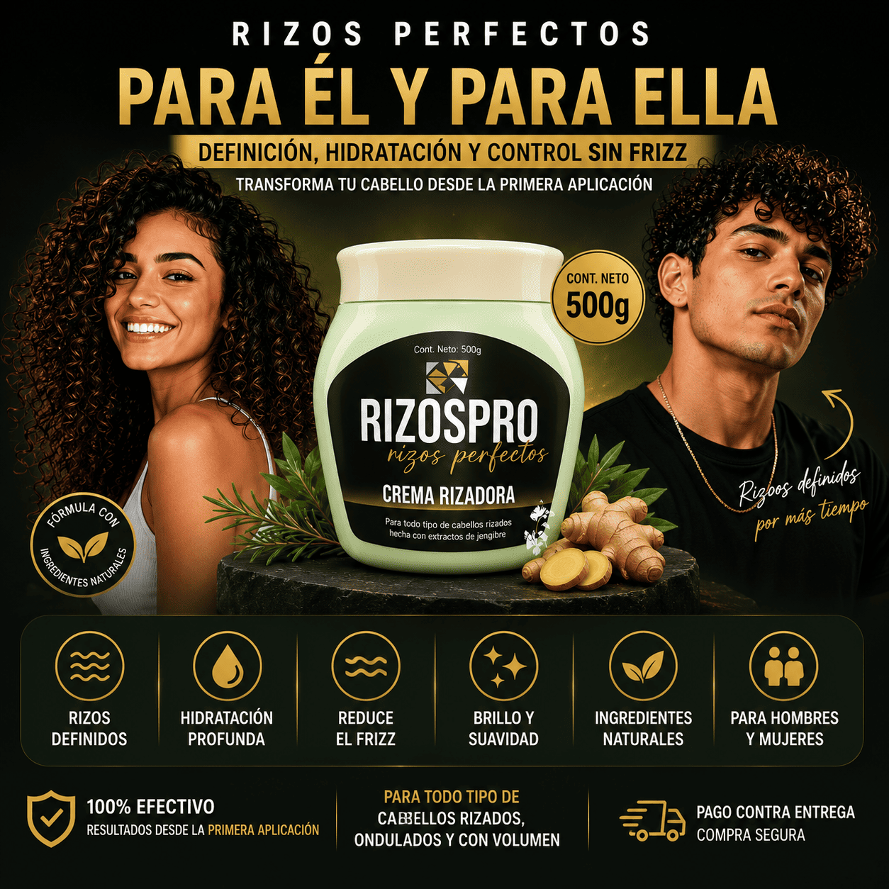 Rizos Pro™ 500g. - ✨ Rizos Definidos, Suaves y Sin Frizz Desde La Primera Aplicación