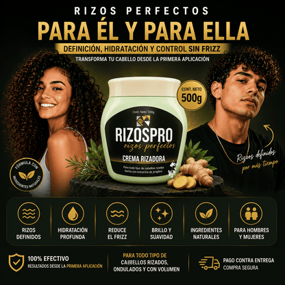Rizos Pro™ 500g. - ✨ Rizos Definidos, Suaves y Sin Frizz Desde La Primera Aplicación