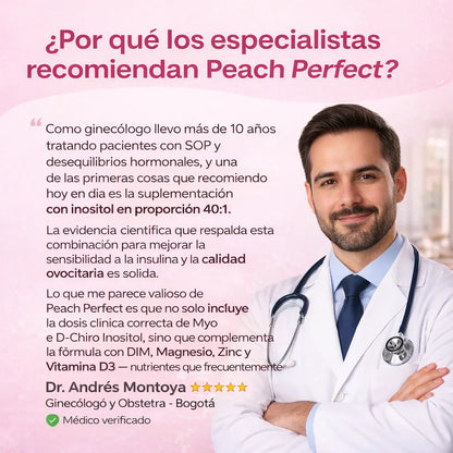 👉 Equilibrio Hormonal Natural – 120 capsulas Peach Perfect Inositol 🍑 | Ciclo Regular - Mas fertilidad y Más Energía