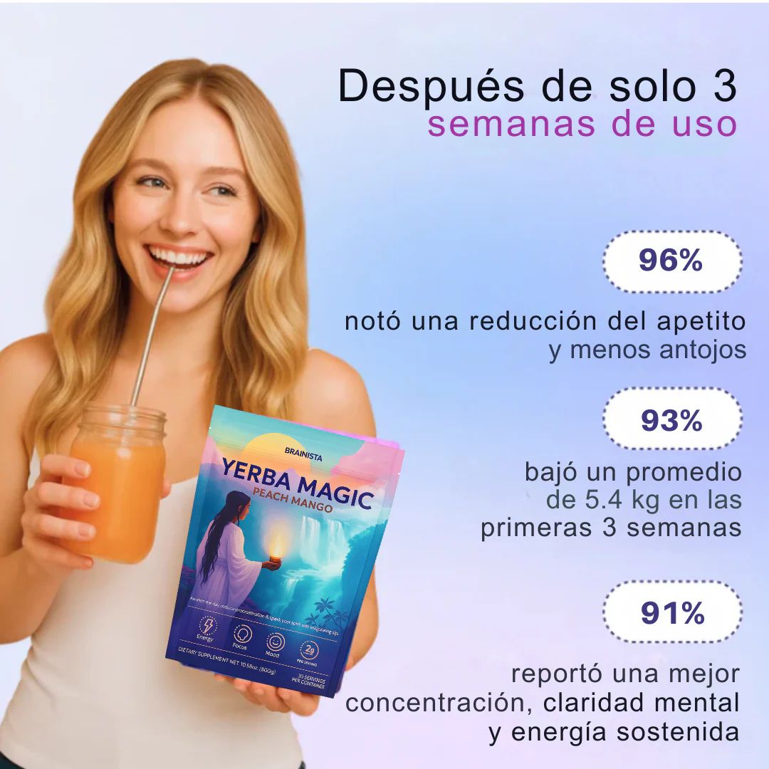 Yerba Magic Peach Mango™: Enfoque Natural, Digestión Equilibrada y Bienestar Diario