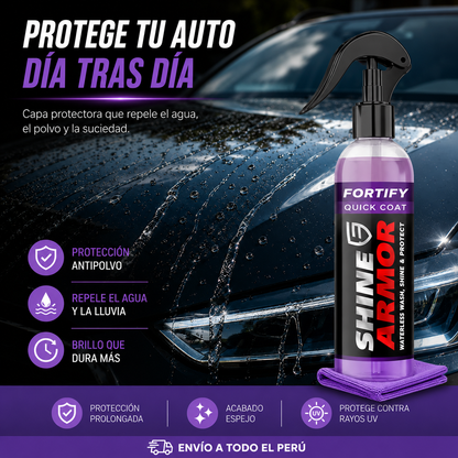 Shine Armor™ 3 en 1 – Protección de Pintura, Repele el Polvo y Da Brillo al Instante