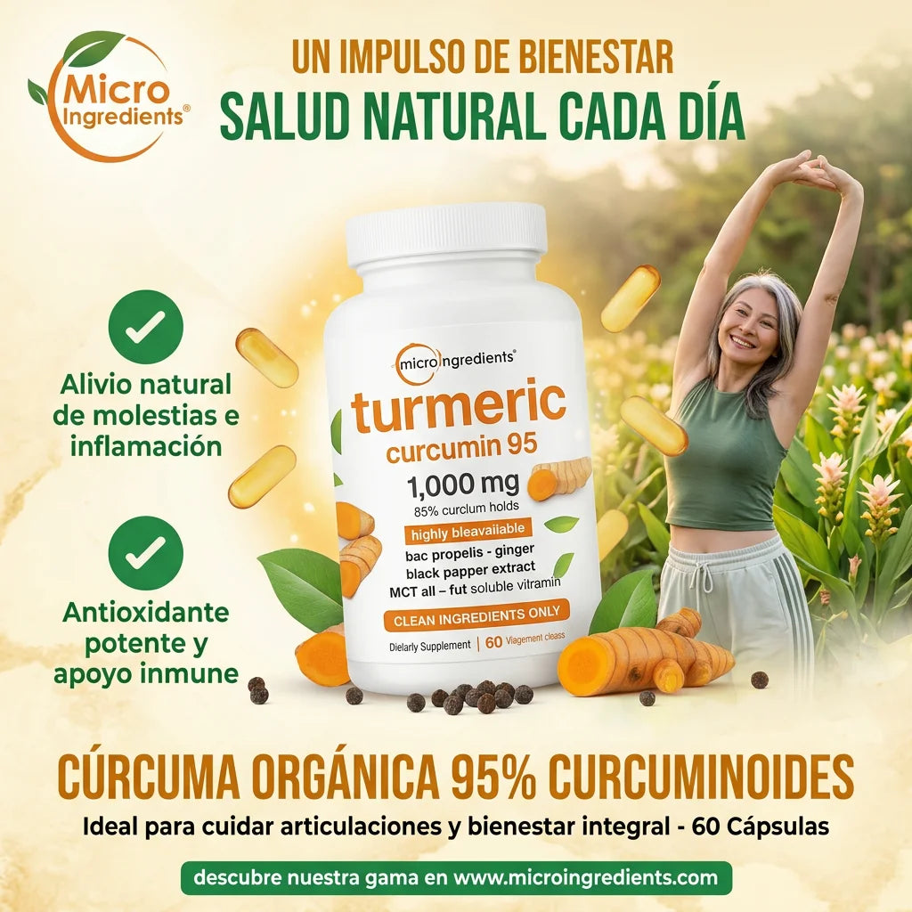 Turmeric Curcumin MAX - Articulaciones Fuertes y Vida Sin Molestias (60 cap)