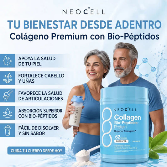NEOCELL COLLAGEN BIO-PEPTIDES – Apoyo diario para piel, cabello y articulaciones con absorción avanzada