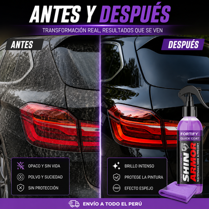 Shine Armor™ 3 en 1 – Protección de Pintura, Repele el Polvo y Da Brillo al Instante